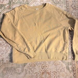 Women's Beige Classic Crewneck Sweater